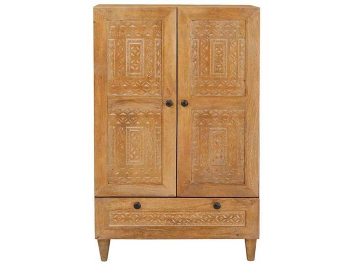 Cabinet à dossiers/Armoire à vitrine Marron - SWEETY Haut Armoire avec tiroir Marron clair 60x33x100cm CL59799771903