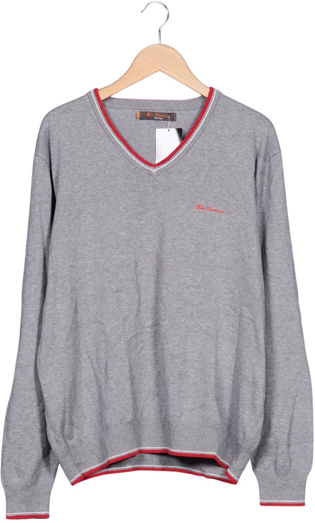Ben Sherman Herren Pullover, Grau, Gr. Xxl, Baumwolle - Second Hand