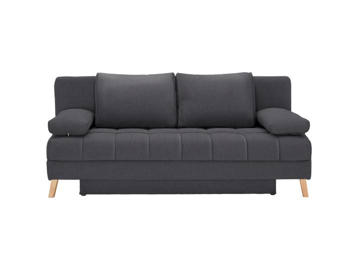 Cantus Schlafsofa, Dunkelgrau, Holz, Buche, 2-Sitzer, 195x90x90 cm, Schlafen auf Sitzhöhe, Wohnzimmer, Sofas & Couches, Schlafsofas, Schlafsofas mit Bettkasten