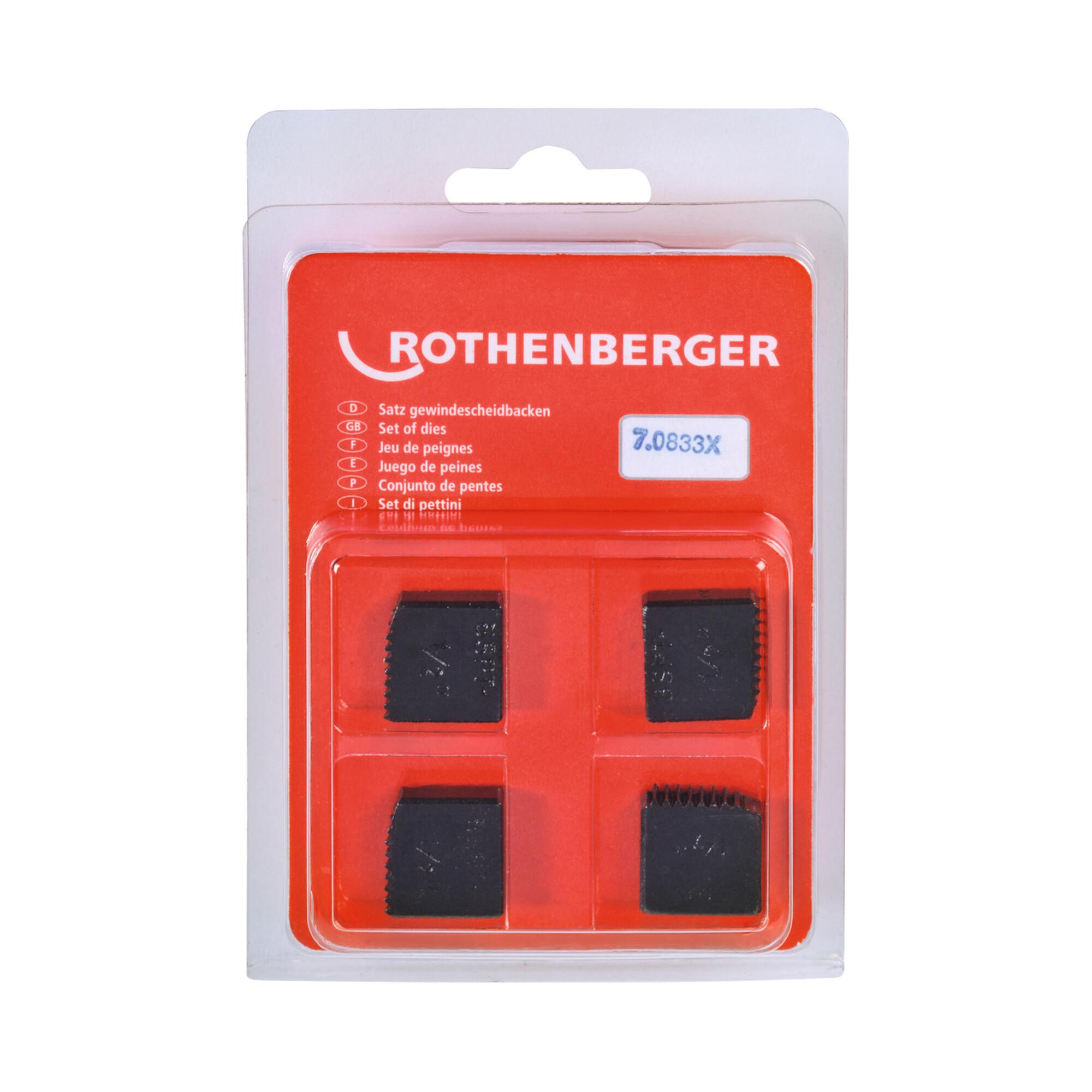 Rothenberger Gewindeschneidbacken, BSPT R 1/2" (070833X)