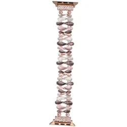 Neue Armbanduhr GlacierX Gleam Bow Stretch Bracelet Rose Coffee für Apple Watch 38/40/41mm Kaffee-Rosa