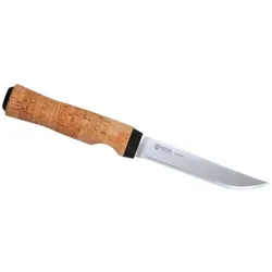 Helle, Mehrzweckmesser, Anglermesser HELLEFISK, Sandvik 12C27 Stahl, rostfrei, Lederscheide (12.30 cm)