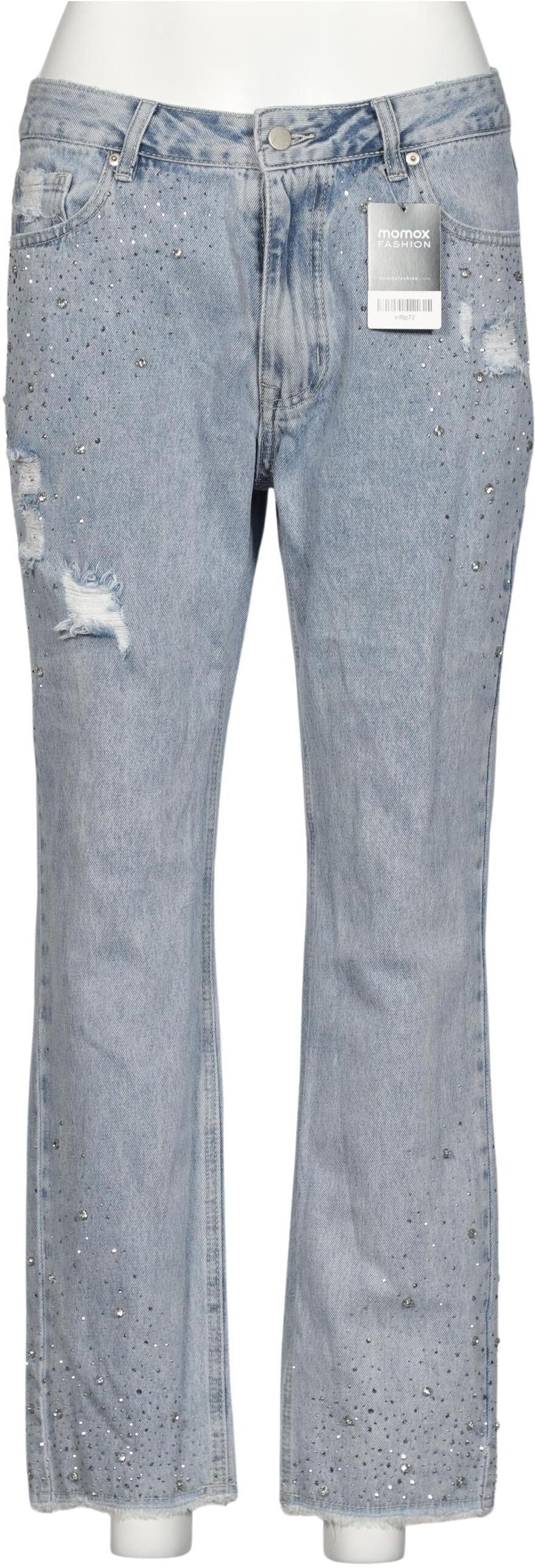 Kriss Trading Sweden Damen Jeans, Hellblau, Gr. L, Baumwolle - Second Hand