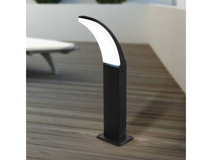 EGLO LED Sockelleuchte Fiumicino, schwarz, Aluminium, Modern
