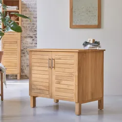 Aufbewahrungsmöbel Soho aus Teakholz, 85 cm