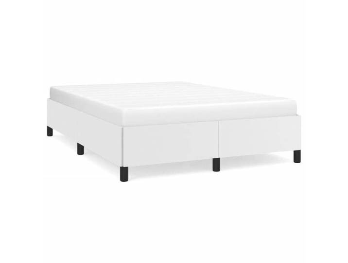 Lit adulte - 140x200 cm lit double Cadre de lit Blanc Similicuir CHY72568101