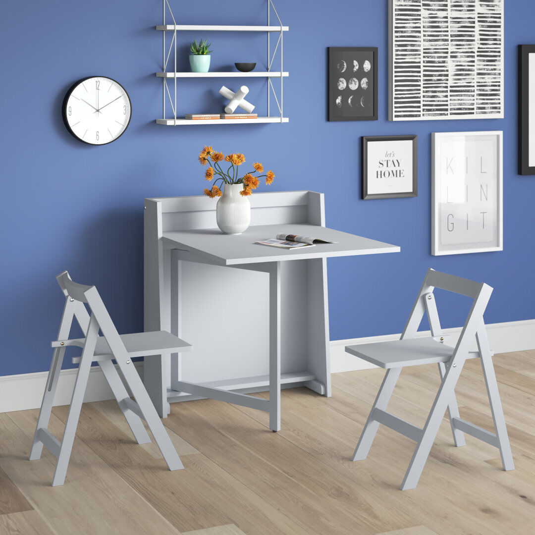 Zipcode Design Baxley 2 - Person Dining Set Light Grey 2