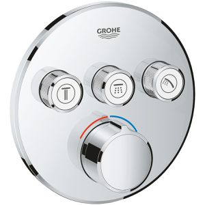 GROHE Duscharmatur Grohtherm SmartControl, 29146000, verchromt, mit Einhebelmischer, aus Messing, zur Unterputz-Montage