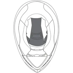 AGV K-3 SV Helmkronenpolster