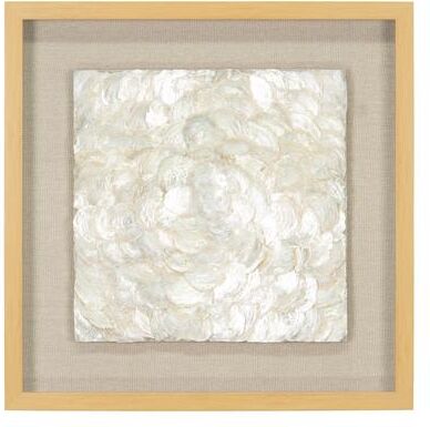 HUJI Capiz Shell Shadow Box Wall Decor for Bathroom Bedroom Office