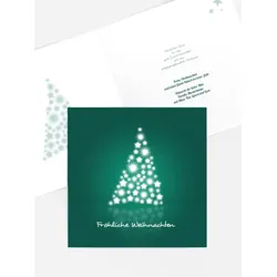 Weihnachtsgrußkarten geschäftlich selbst gestalten mit Spruch und Fotos im Onlinedesigner bei Meine-Kartenmanufaktur.de
