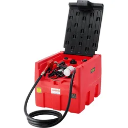 VEVOR Mobiler Dieselbehälter, 48 Gallonen Fassungsvermögen, 10,6 GPM Pumpengeschwindigkeit, inkl. 12 V Elektropumpe, 13,1 ft Schlauch und automatischer Düse, orangefarbener Dieselkraftstofftank für reibungslosen Transport