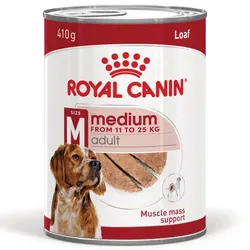 ROYAL CANIN® Medium Adult 410g Nassfutter, Pastete für ausgewachsene Hunde mittlerer Rassen