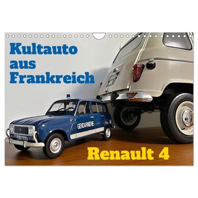 Kultauto aus Frankreich - Renault 4 (Wandkalender 2027 DIN A4 quer), CALVENDO Monatskalender