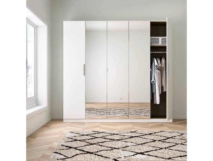 Armoire I 226 x 197cm Blanc/Blanc alpin