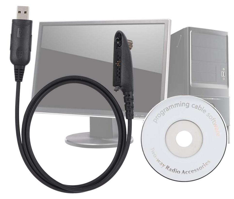 Selius USB Programmeerkabel voor walkie talkies inclusief software CD