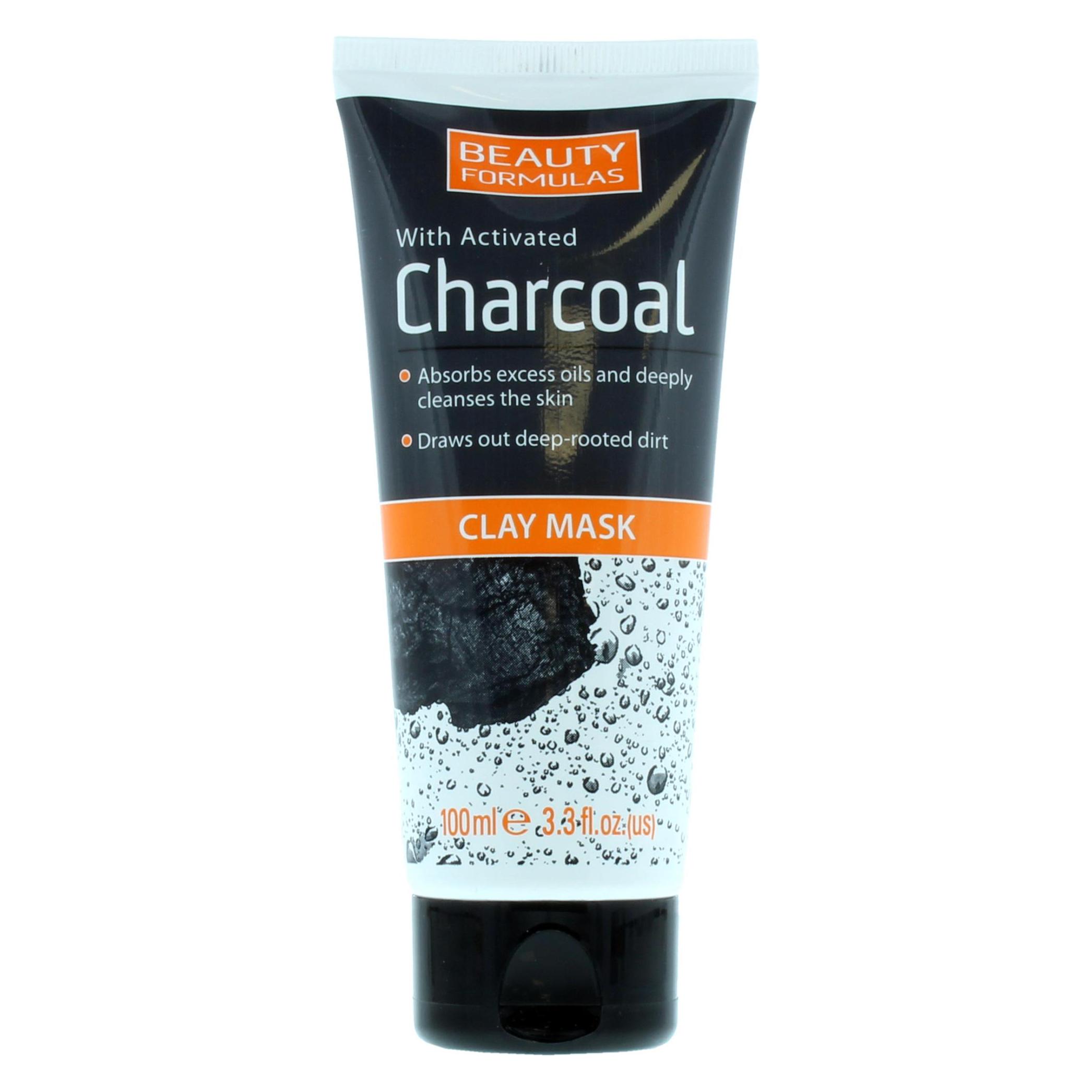 Beauty Formulas Charcoal Clay Mask Cleansing Clay Mask With Active Carbon 100Ml (100 ml) (33078085)