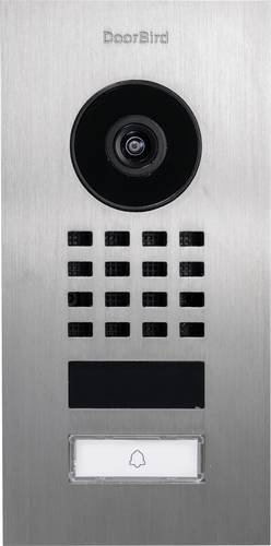 DoorBird D1101V Unterputz IP-Video-Türsprechanlage WLAN, LAN Außeneinheit Edelstahl V4A (gebürstet)