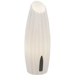 Fabas Luce Nadine Tischleuchte aus Metall & pflanzenbasiertem Kunststoff, weißes Licht, 10W, G9, Touch, IP20, Höhe 30cm, modernes nachhaltiges Design