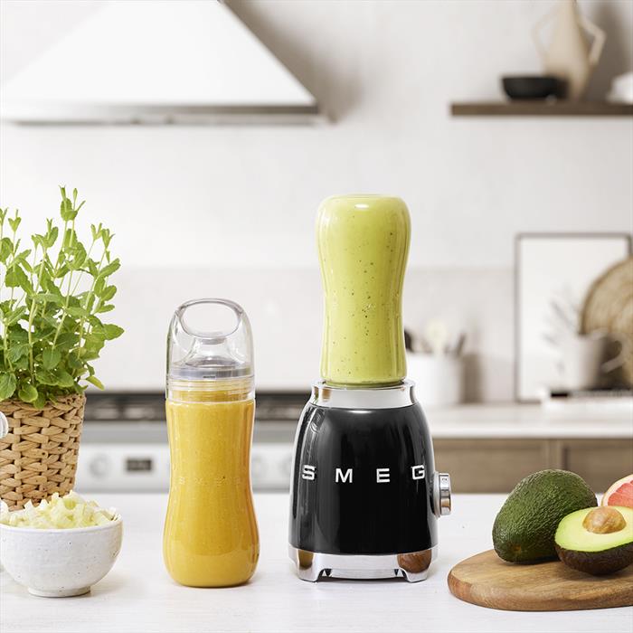 SMEG Frullatore Compatto 50's Style- Pbf01bleu-nero