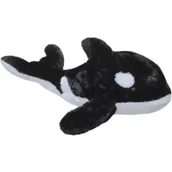 Aurora , 06271, Flopsie Splash Orca Whale, 12In, Soft Toy, Black and White (30 cm)