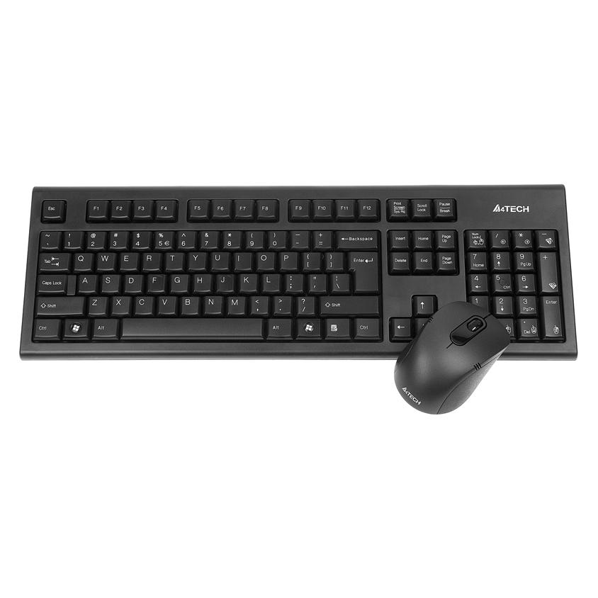 A4Tech V-Track 7100N PADLESS Wireless Desktop (Eng. Int., Kabellos) (A4TKLA41220)