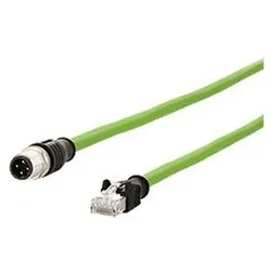 METZ Verbindungsleitung M12+RJ45 g. AWG26 4p. D-kodiert 5,0m
