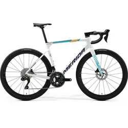 Merida Scultura 6000 Carbon-Rennrad mit Shimano 105 Di2, Vision SC 45 Carbonlaufrädern, Pearl Blue-Team