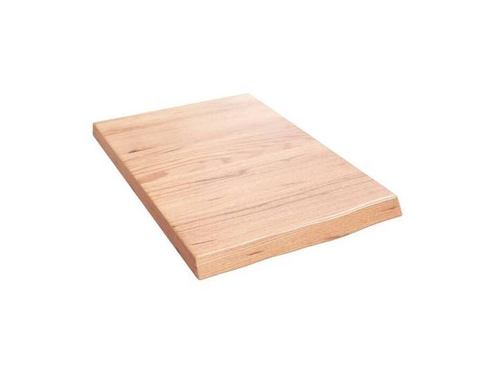 Étagère murale marron clair 40 x 60 x (2-4)cm bois chêne massif traité Mothinessto LY1164
