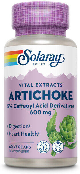 Solaray Alcachofa 300 mg  60 Cápsulas Vegetales