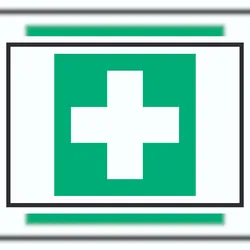 HB-Druck Erste Hilfe Symbol Schild A0 (841x1189mm)