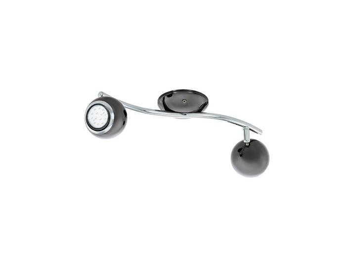 Eglo 31006 BIMEDA LED GU10 double plafonnier 2x2\,8W 365x100mm Nickel-Nero Chrome blanc chaud