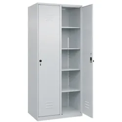 CP Wäschespind »Classic Plus einzeln schließende Türen Korpus lichtgrau« Drehriegel grau, 80x185x50 cm