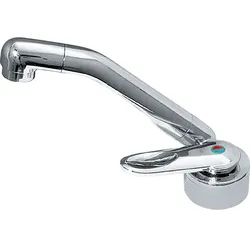 Comet Florenz Einhebelmischer Wasserhahn chrom mit Mikroschalter 6 A für Wohnmobil und Caravan