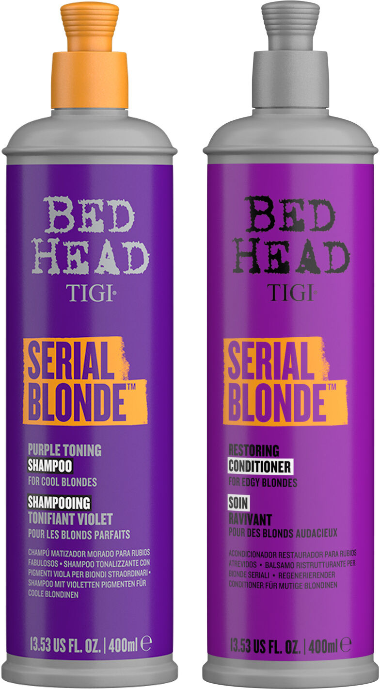 TIGI Bed Head Serial Blonde Purple Toning 400ml Gift Set