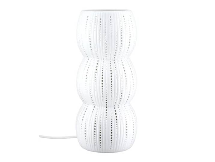 GILDE Tischleuchte Falco - Porzellan matt, H 28 cm x Ø 12 cm