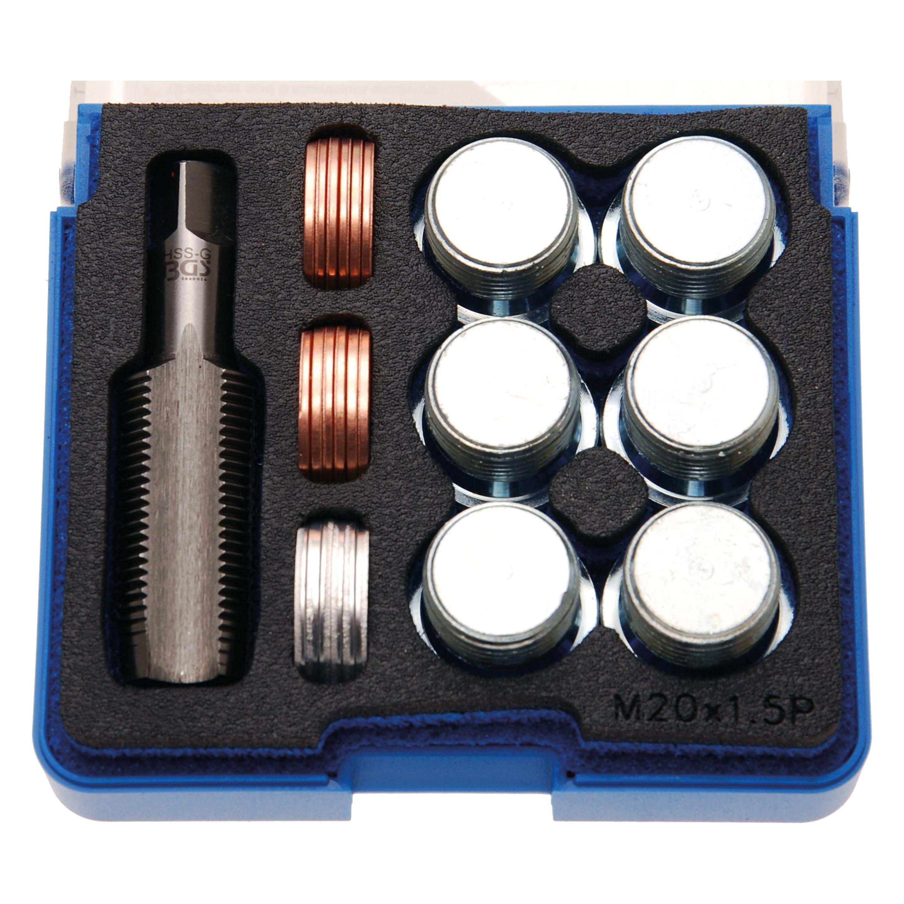 BGS Reparatursatz für Öl-Ablass-Gewinde M20 x 1,5 mm (22166273)