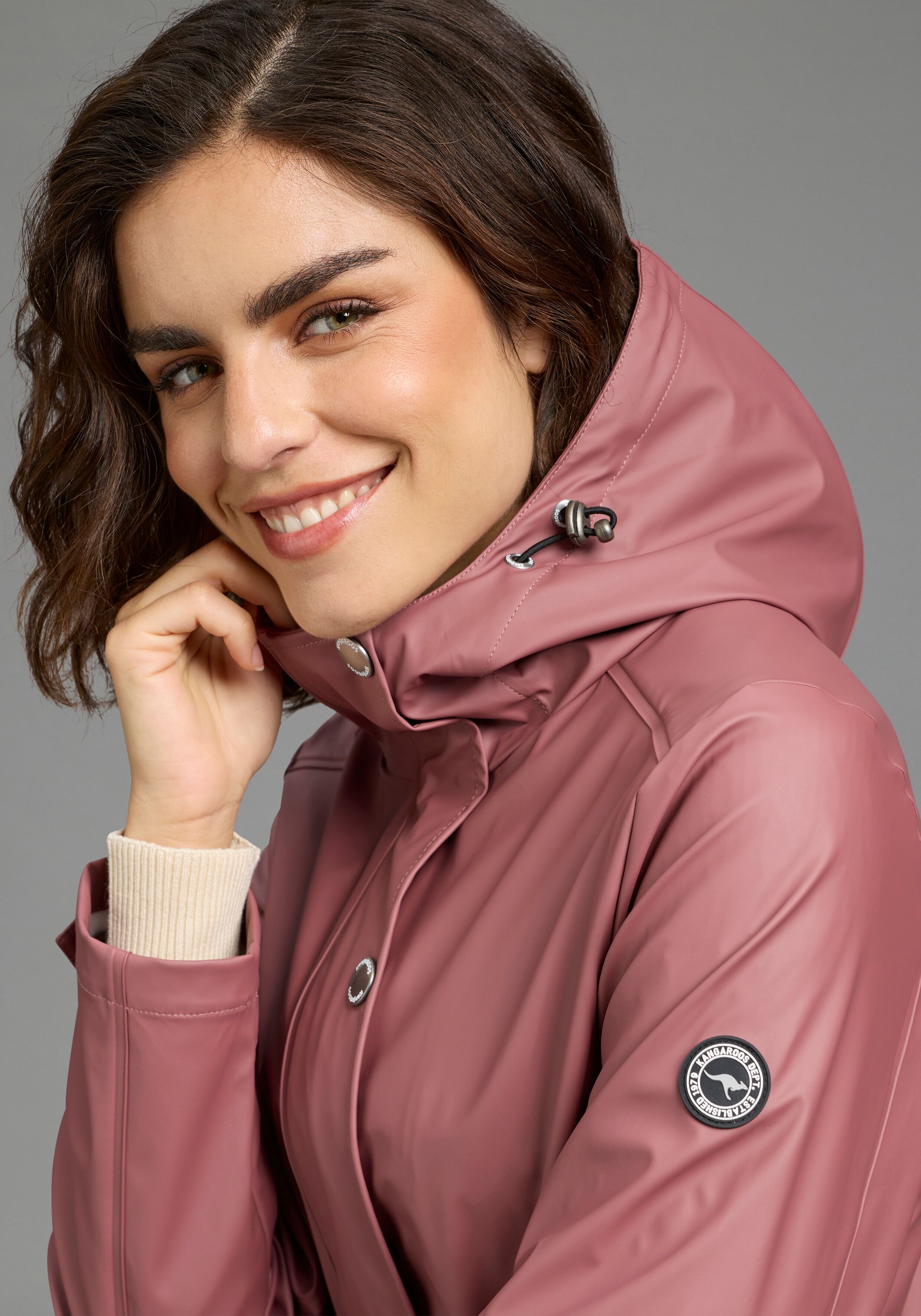 KangaROOS Kordel zur flexiblen Regulierung, winddicht & wasserabweisend rose braun 46
