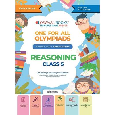 Oswaal One For All Olympiad Previous Years' Solved Papers, Class-5 Reasoning Book (For 2022-23 Exam), Taschenbuch von Oswaal Editorial Board, Oswaal
