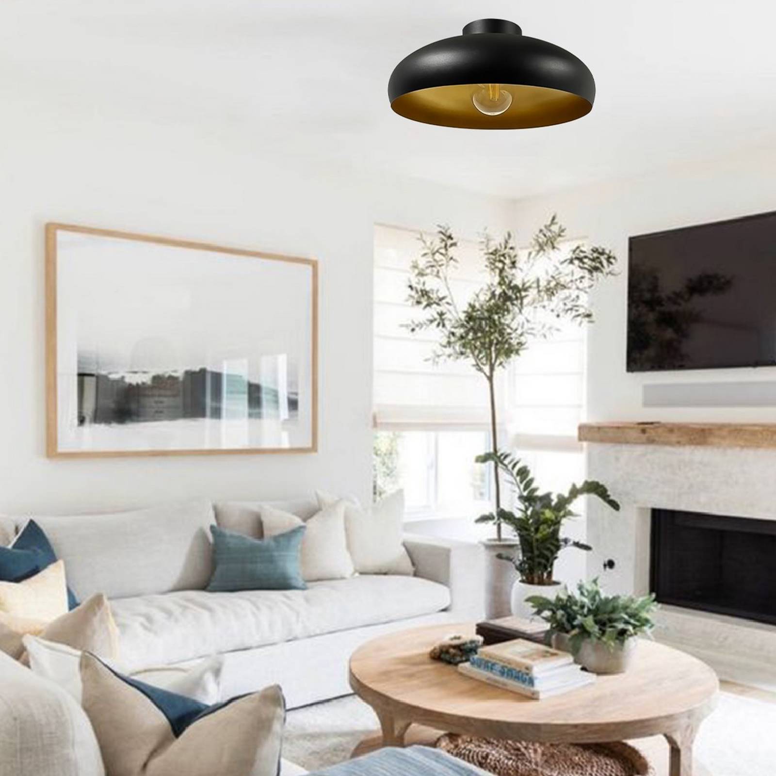 Deckenlampe Olli ROYALTECH, dimmbar, für Wohn- / Esszimmer, Metall, Deckenlampe