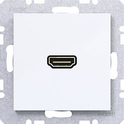Hager HDMI-Steckdose Lichtweiß (glänzend) WAF4380WG 1 St.