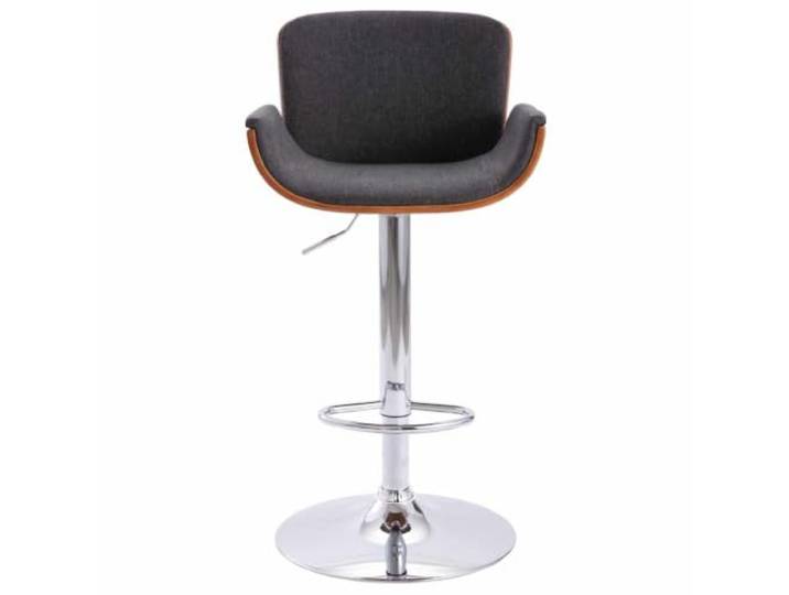 HBBMGYD Barhocker, Grau, Stoff, Metallrahmen, verstellbar Gepolsterter Sitz mit Stoff, Rahmen aus Holz und Metall, ergonomische Fußstütze, Gasheben, max. 110 kg