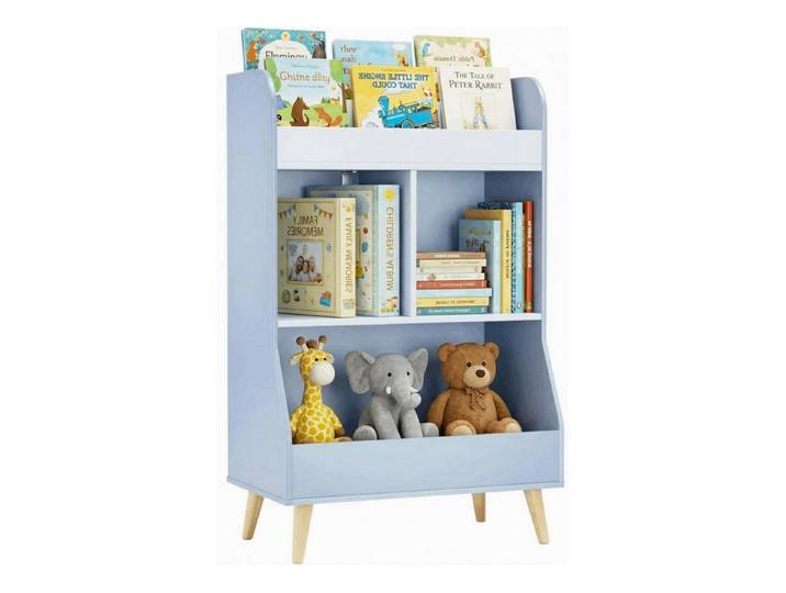 LuxusKollektion Kinderregal Kinderregal Blau 94x62x34cm, 1-tlg.