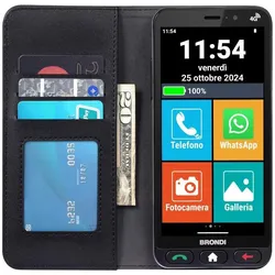 Brondi Amico Vero (32 GB, Black, 5.70", Dual SIM, 4G), Smartphone, Schwarz