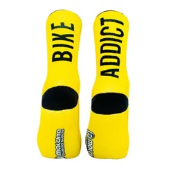 MALDITA BUENA SUERTE Socken Bike Addict | gelb