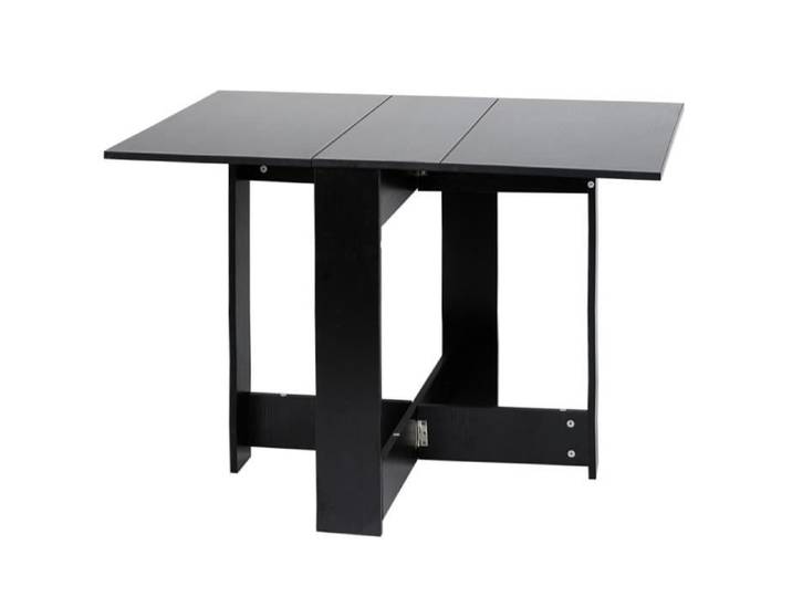 Table à manger pliante 103*76*73.4cm Noir