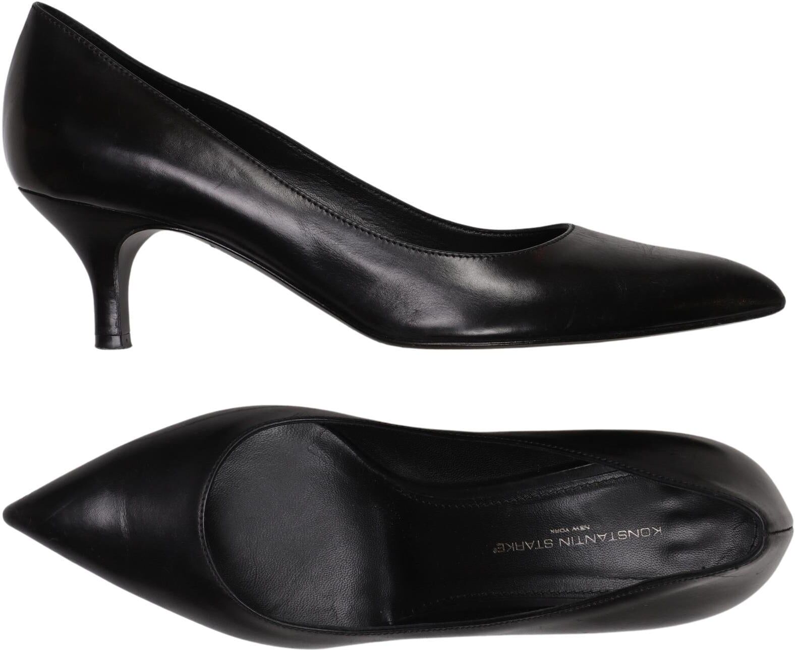 Konstantin Starke Damen Pumps, Schwarz, Gr. EU 39.5, Leder - Second Hand