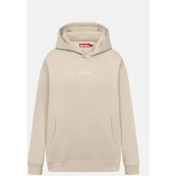 Derbe Hoodie Moin X Damen Beige Kapuzenpullover