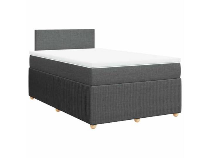 Makastle Boxspringbett mit Matratze Dunkelgrau 120x200 cm Taschenfederkernmatratze