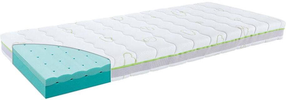 Kindermatratze TRÄUMELAND "Waldduft", weiss (weiß), B:90cm H:15cm L:200cm, Obermaterial: 68% Polyester, 32% Lyocell (TENCEL™), Matratzen, Kindermatratze weiß ( - ), 15cm, B/L: 90cm x 200cm, 1 Stk.